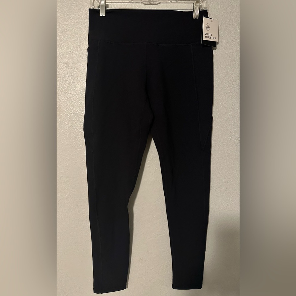 Senita Athletics Ribbed Shakti Skin Pants Black Yoga Leggings